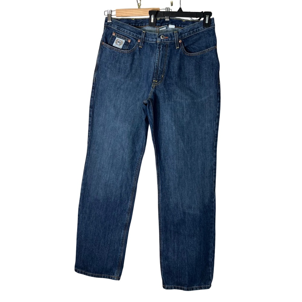 Cinch Mens Jeans 35x32 Dark Wash Straight Leg Denim Casual Workwear